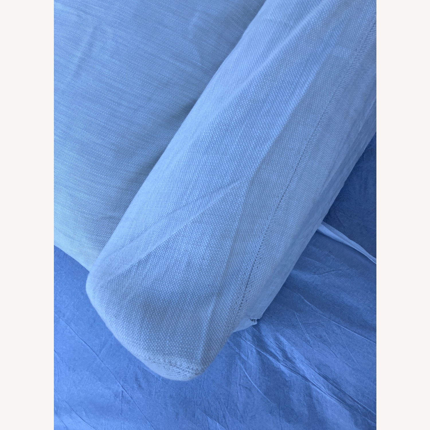 Restoration Hardware Natural Linen 3+ Seater Sofa - image-3