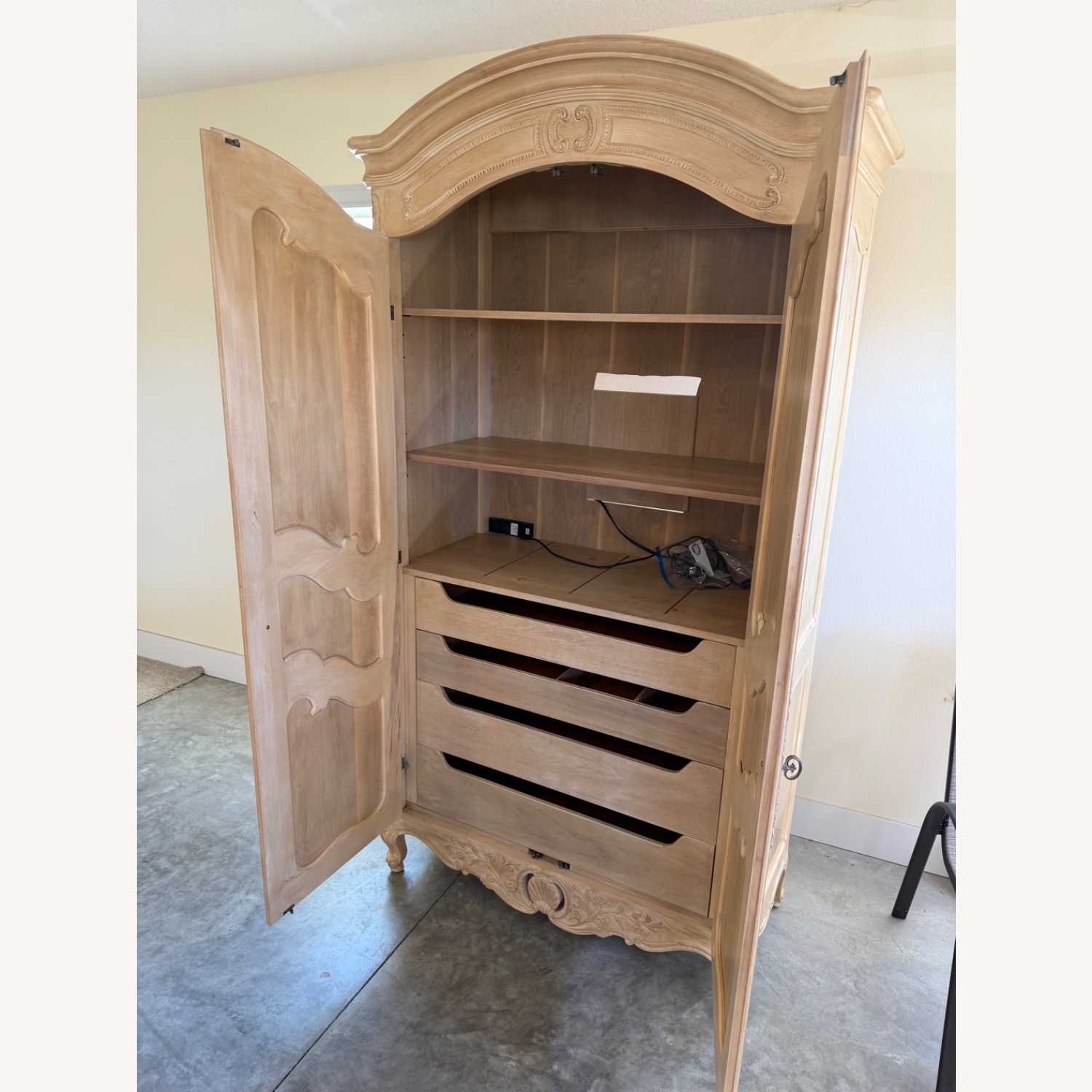 Henredon Natural Wood Armoire - image-2