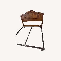 Ethan Allen Dark Brown Wood Headboard