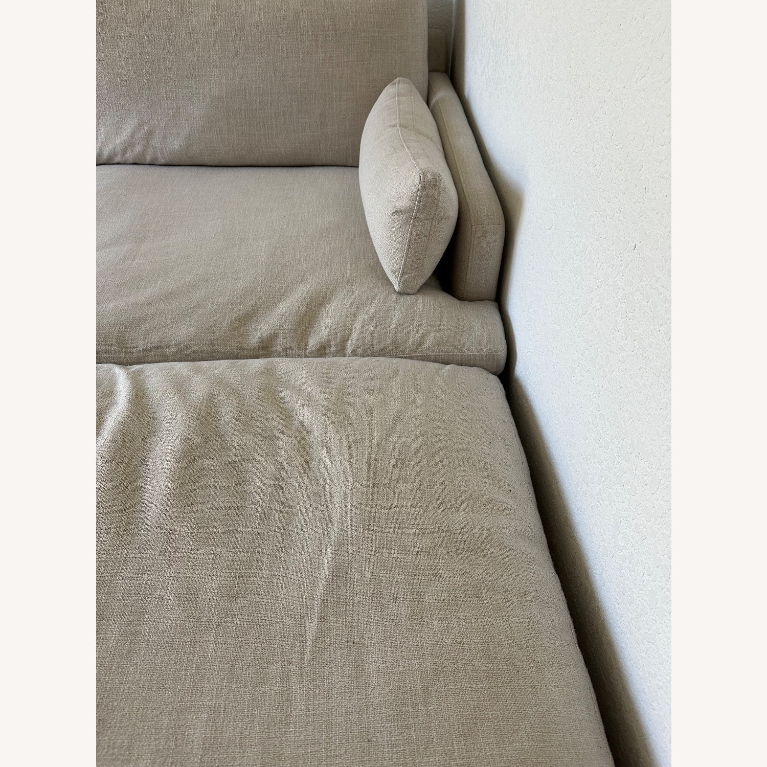 Ashley Furniture Tanavi Beige 3-Piece Sectional plus Ottoman - image-5