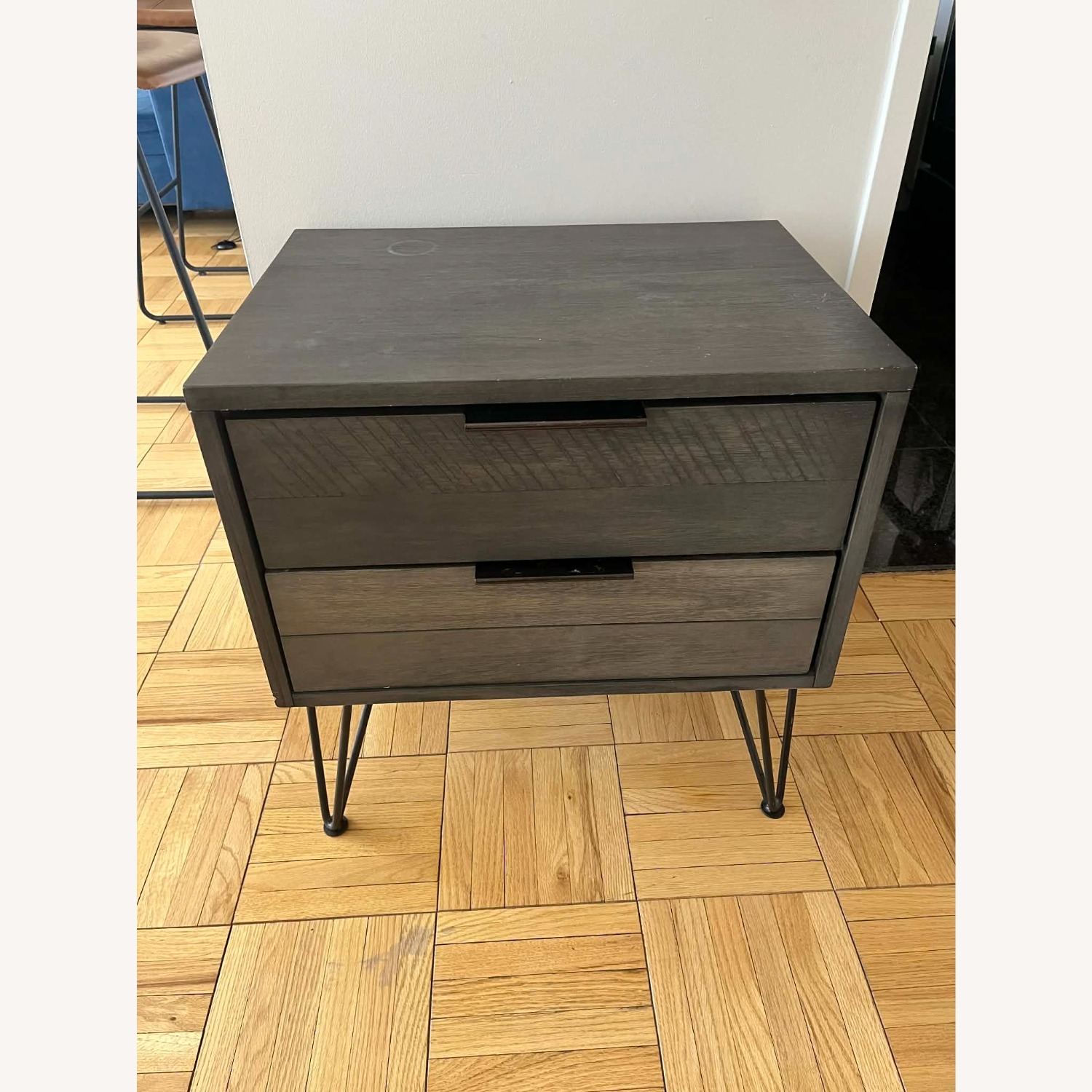 Wayfair Gray Wood Nightstand - image-1