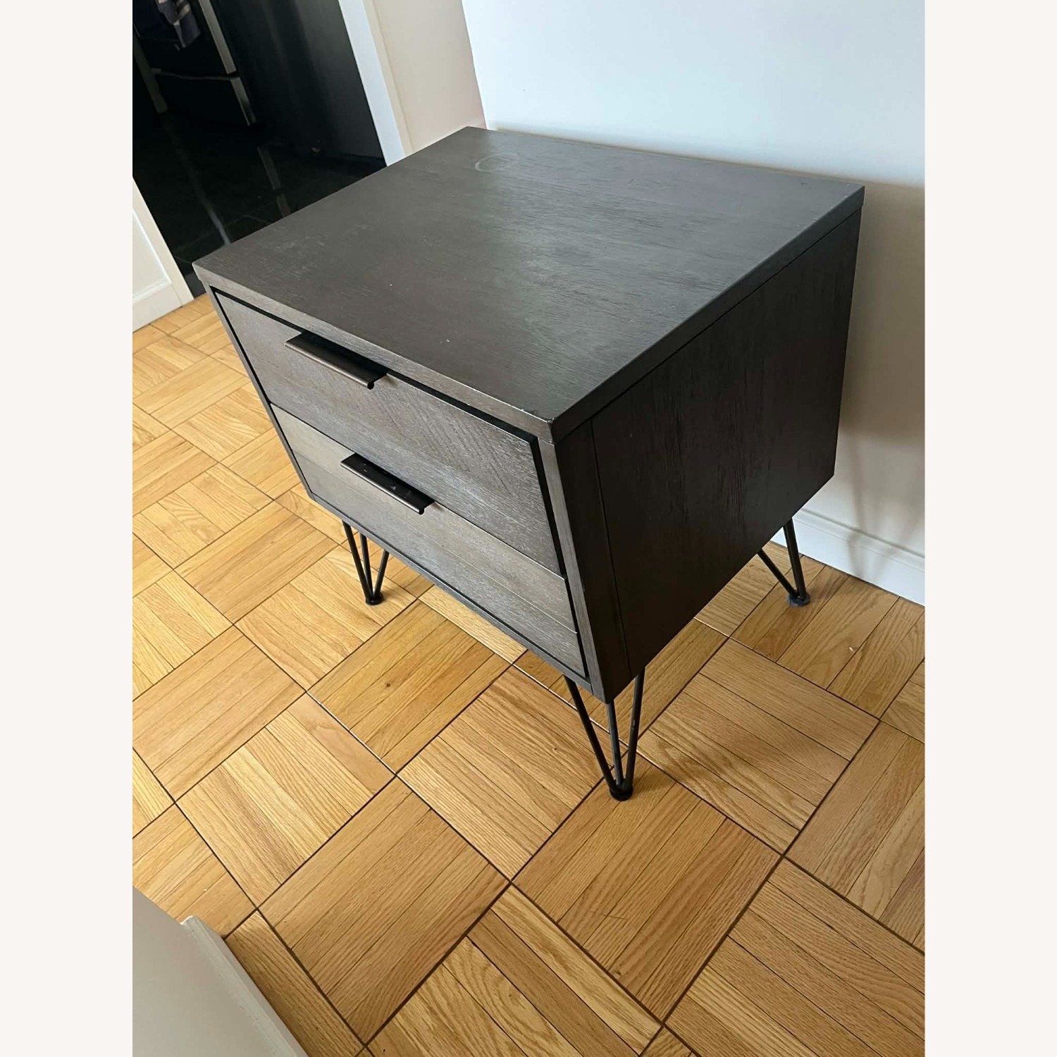 Wayfair Gray Wood Nightstand - image-2