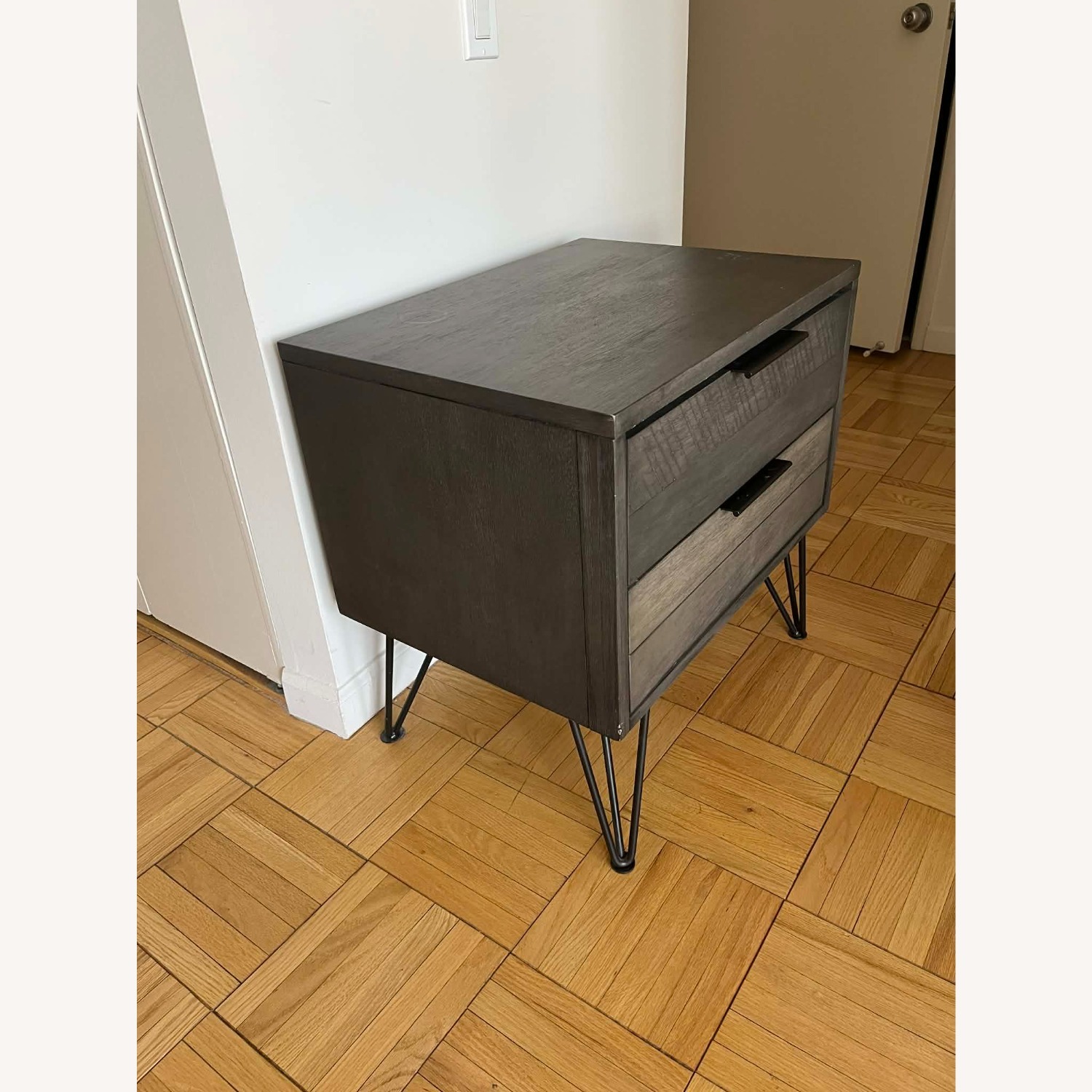 Wayfair Gray Wood Nightstand - image-3