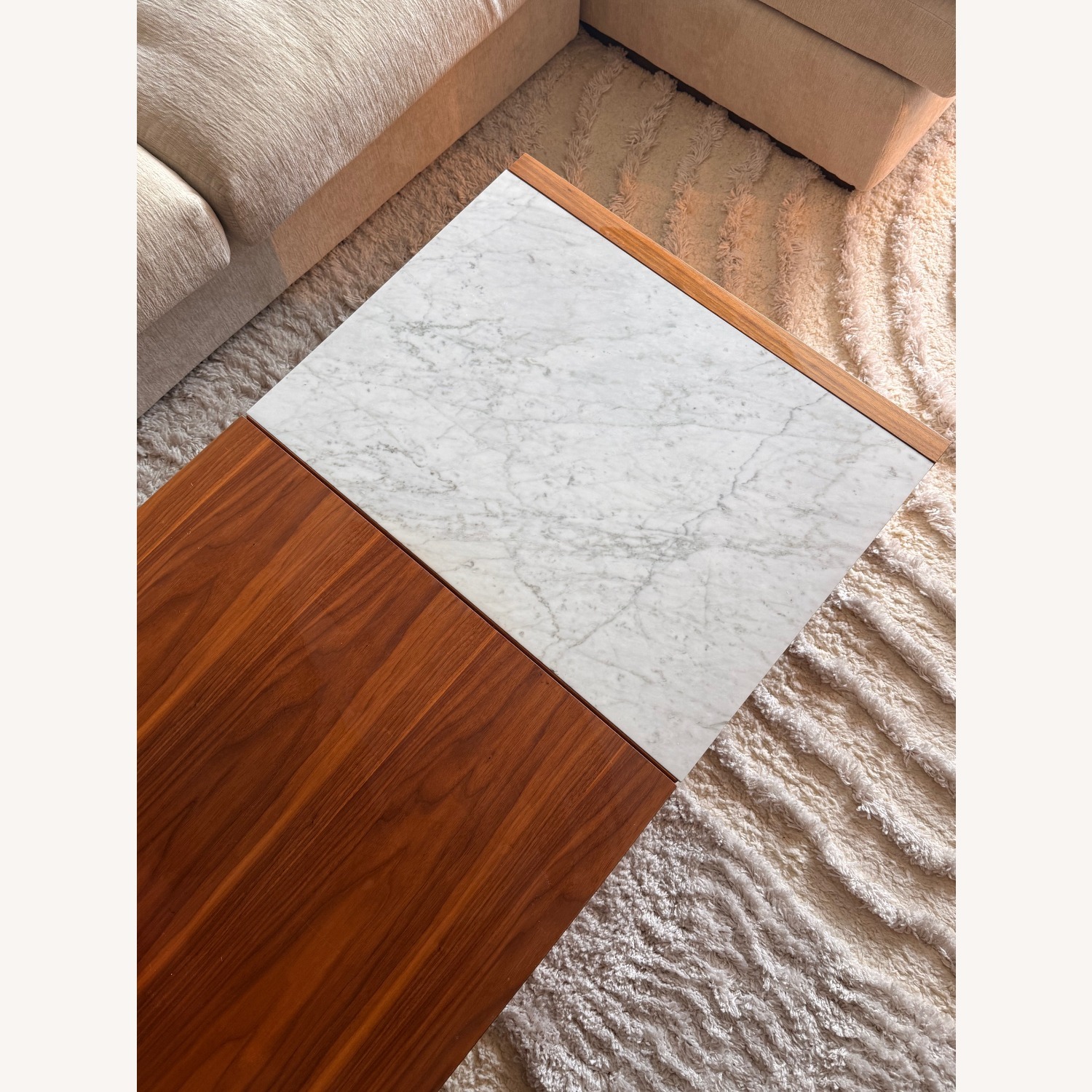 Rove Concepts Truman Walnut & Marble Coffee Table - image-4