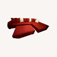 Value City Furniture Red 3+ Piece Sectional