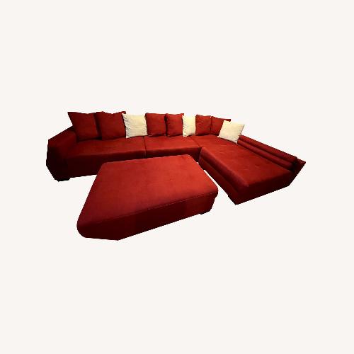 Used Value City Furniture Red 3+ Piece Sectional for sale on AptDeco