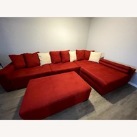 Value City Furniture Red 3+ Piece Sectional