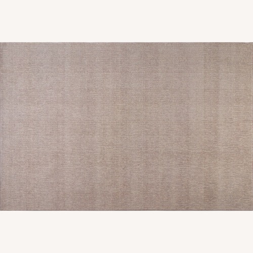 Used Light Brown Fabric Area Rug 5' x 7' for sale on AptDeco