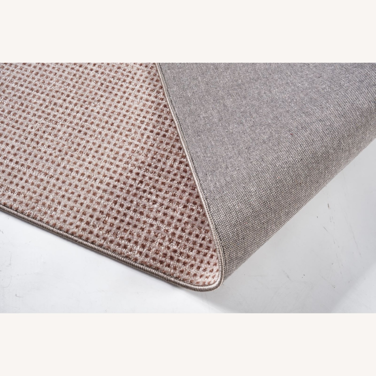 Light Brown Fabric Area Rug 5' x 7' - image-2