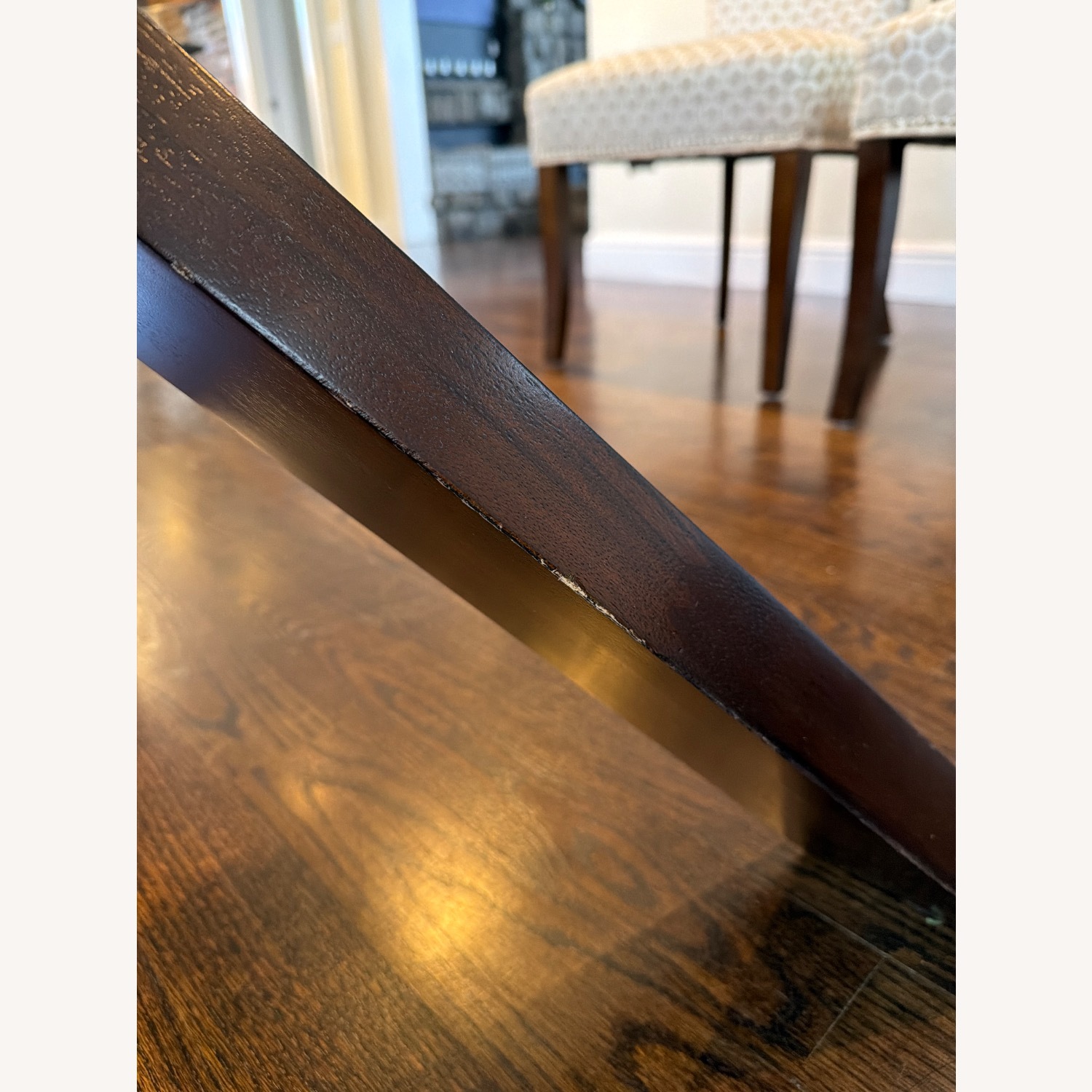 Steve Silver Co. Glass Dining Table Espresso Cherry Base 6 Chairs - image-7