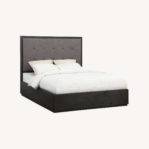 Used Star Solid Wood King Bed Frame Orion Upholstered Bed for sale on AptDeco
