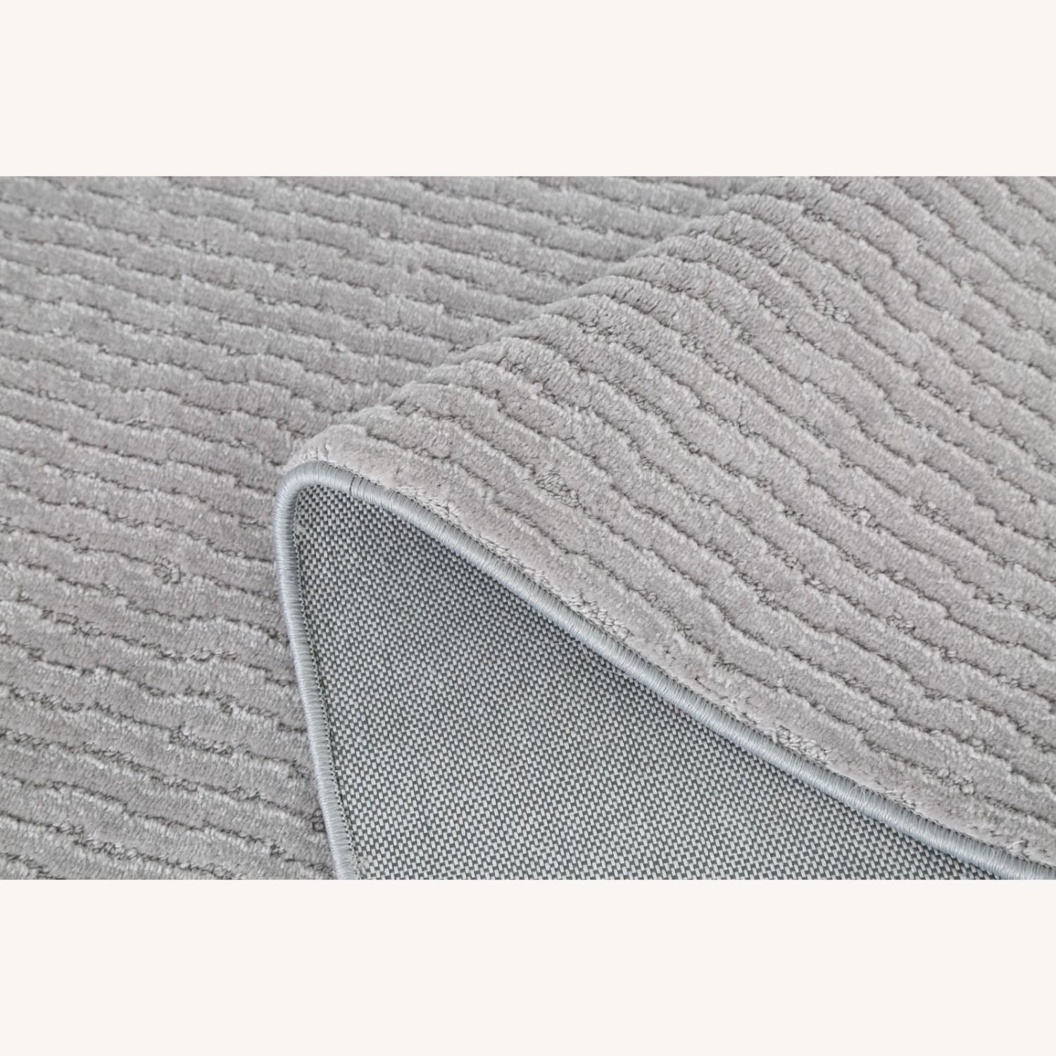 Light Gray Fabric Area Rug 10' x 14' - image-3