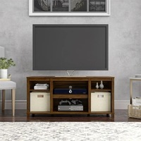 Mainstays Parsons TV Stand for TVs up to 50", Canyon Walnut