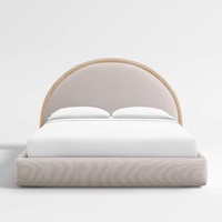 Crate & Barrel Rainey Natural Fabric King Bed