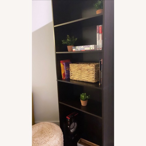 Used Dark Brown Wooden Bookcase  for sale on AptDeco