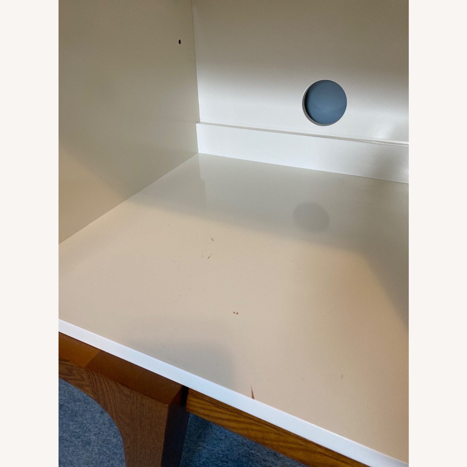 West Elm Modern White Wood Media Storage - image-7