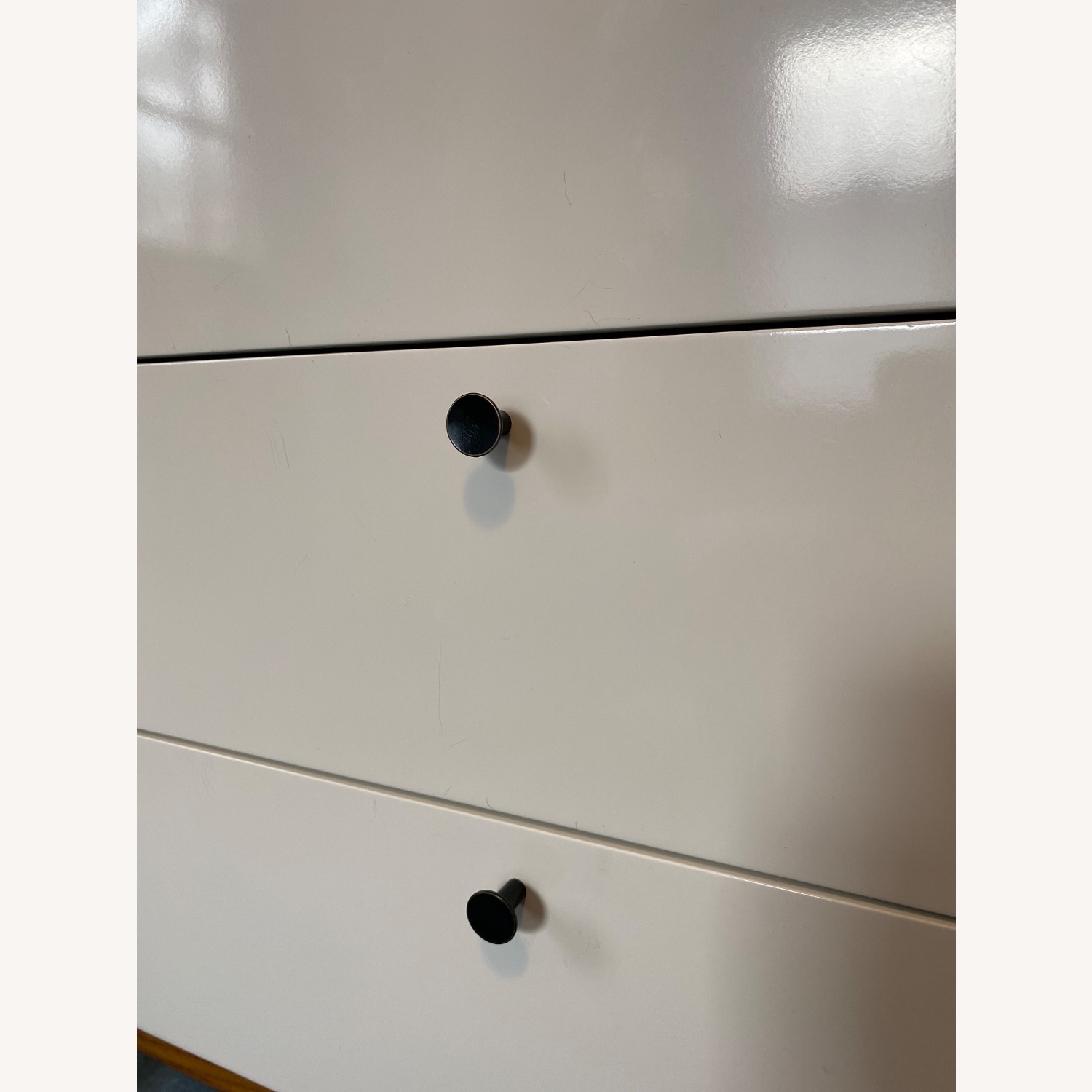 West Elm Modern White Wood Media Storage - image-5