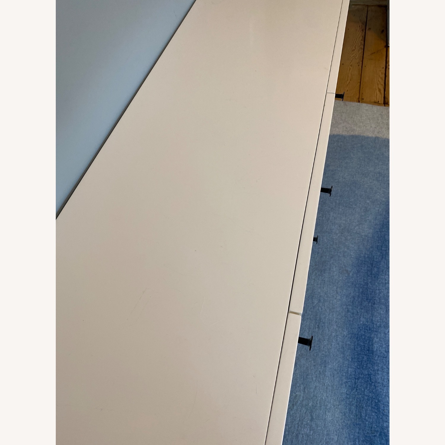 West Elm Modern White Wood Media Storage - image-4