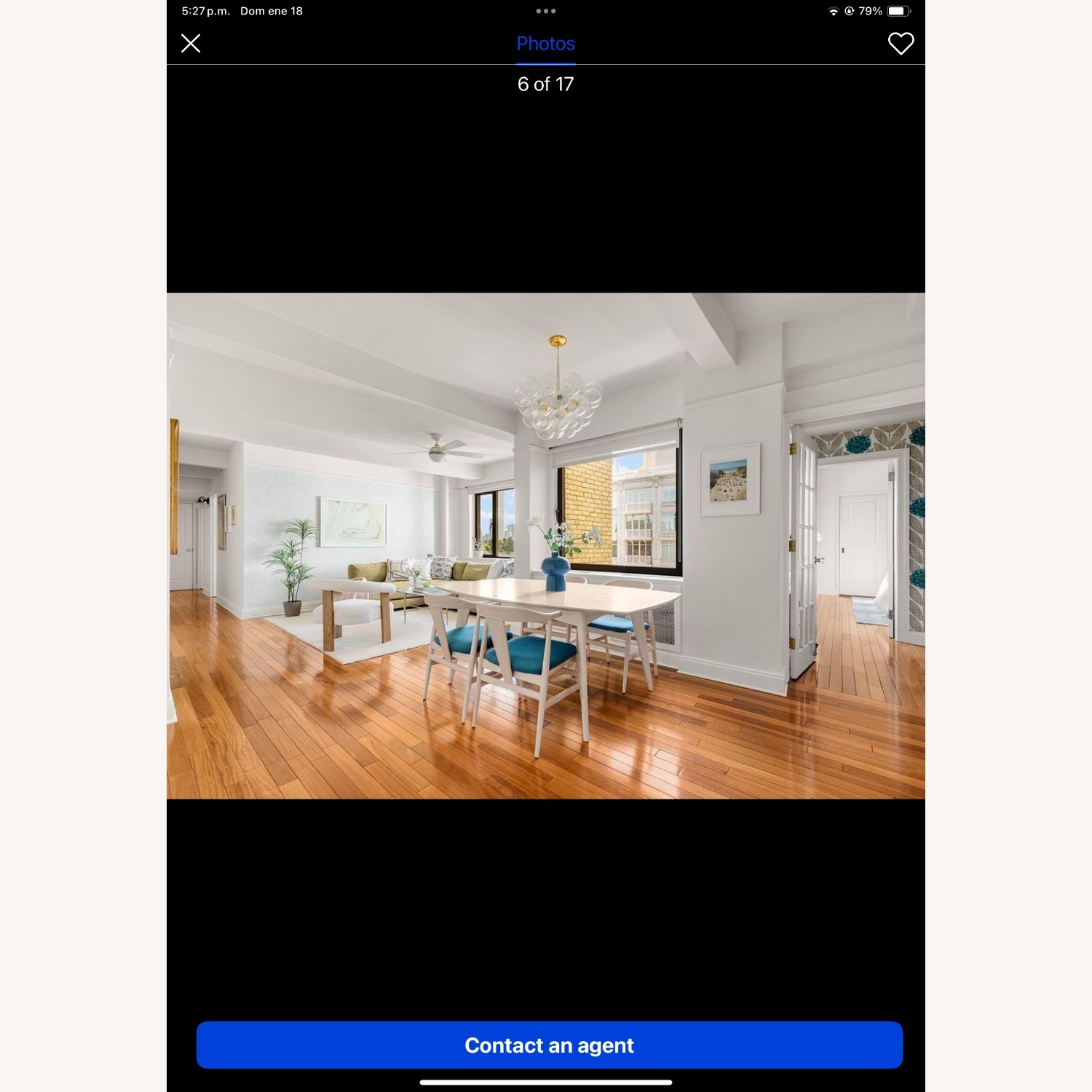 Room & Board Evan Blue Wood Dining Chairs - image-3