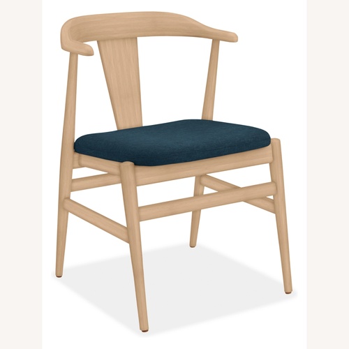 Used Room & Board Evan Blue Wood Dining Chairs for sale on AptDeco