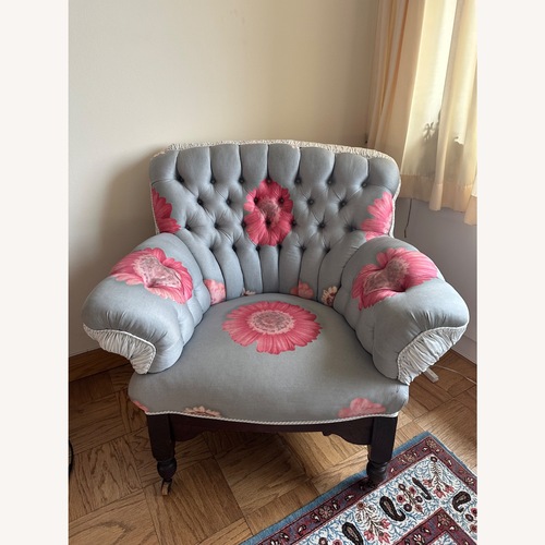 Used Vintage “Turkish” Tufted Chair for sale on AptDeco