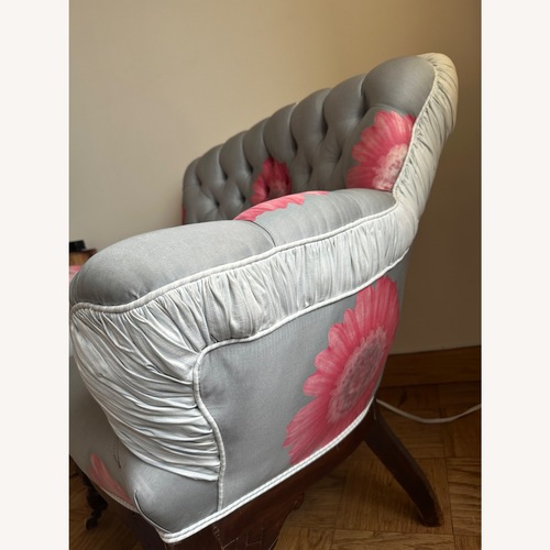 Used Vintage “Turkish” Tufted Chair for sale on AptDeco