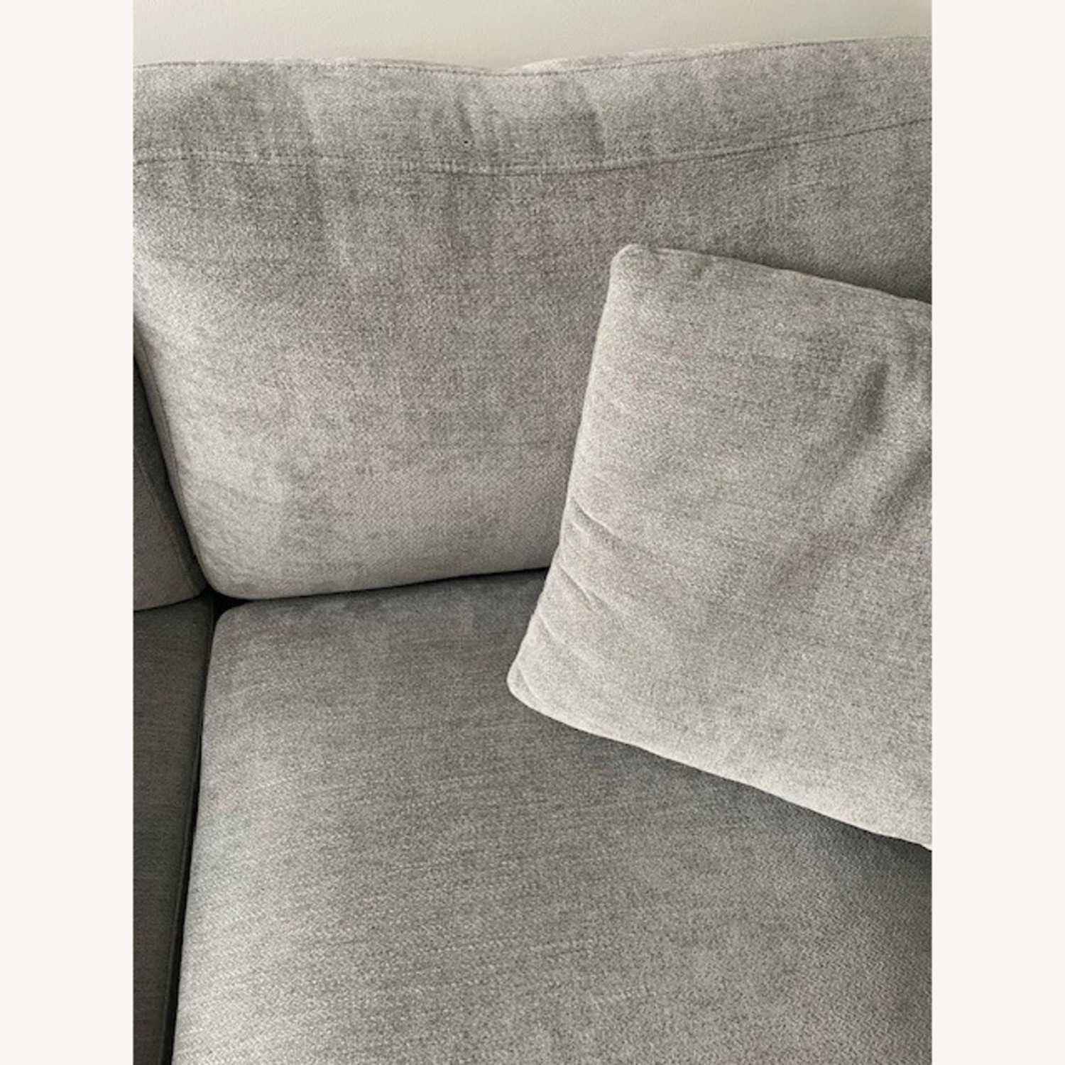 Wayfair Light Gray Fabric 2 Seater Sofa - image-5
