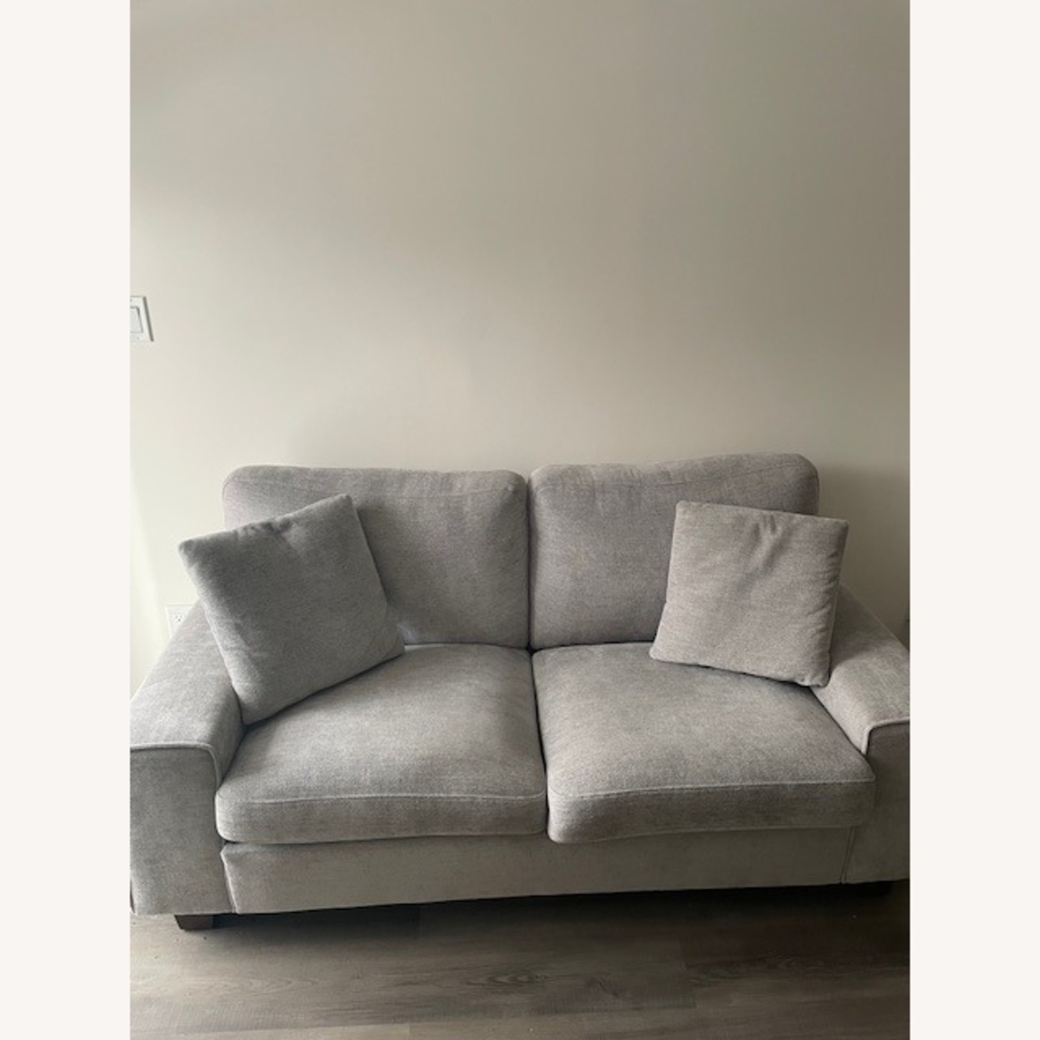 Wayfair Light Gray Fabric 2 Seater Sofa - image-1
