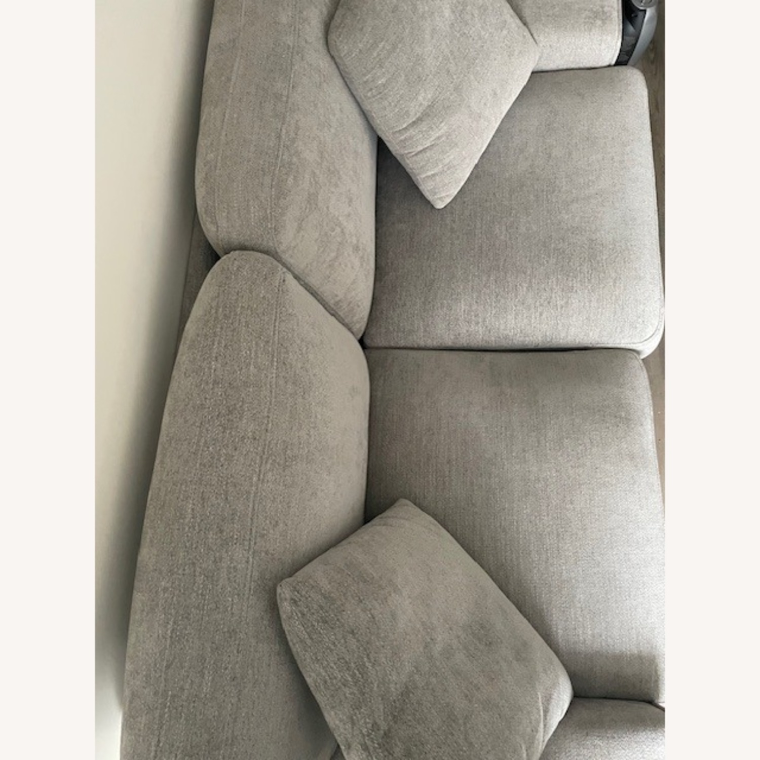 Wayfair Light Gray Fabric 2 Seater Sofa - image-3