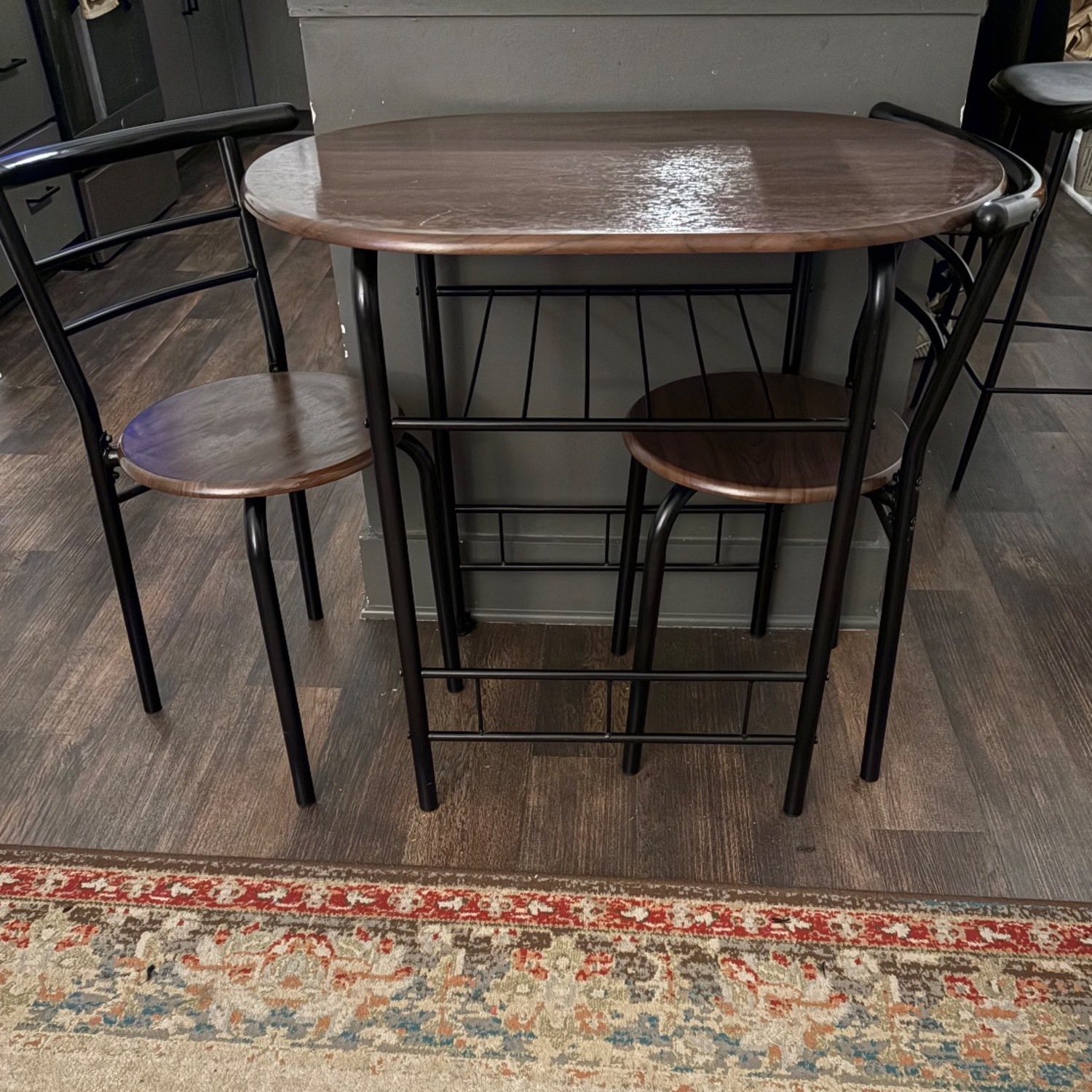 Walmart 3 Piece Indoor Dining Table Set  - image-4