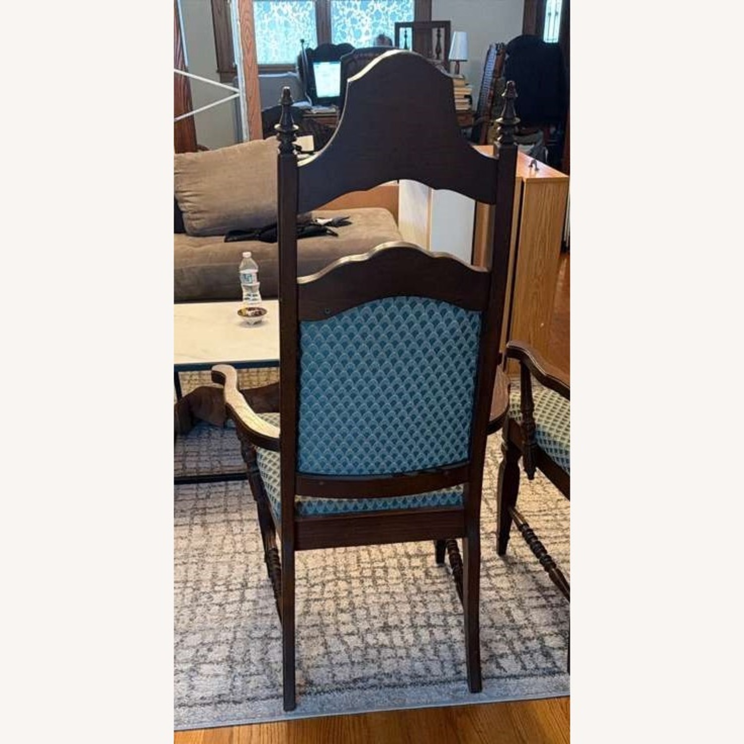 Dark Brown Wood Dining Chairs - image-2