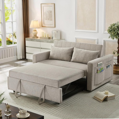Used NOORDENIYA Light Gray Convertible Sofa Bed for sale on AptDeco