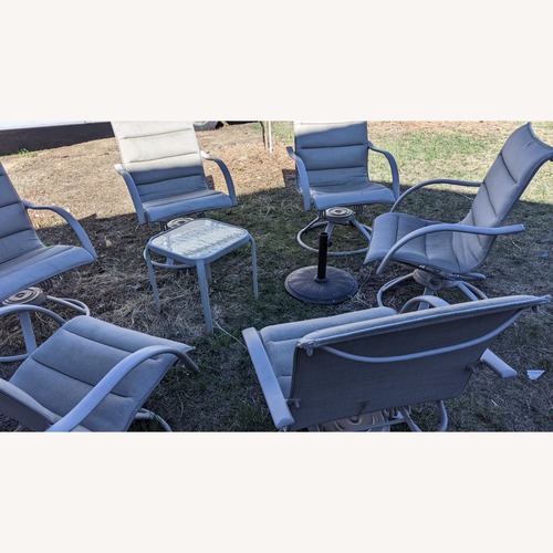 Used Homecrest Dark Brown Metal Patio Furniture for sale on AptDeco