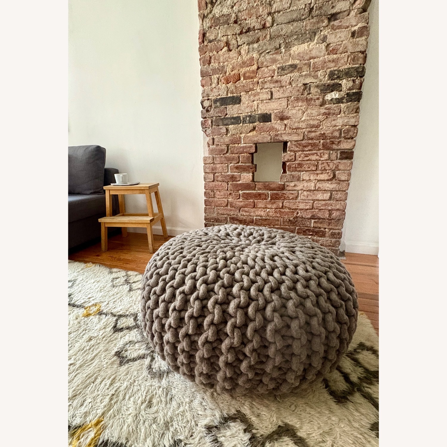 Design Within Reach Wool Urchin Flocks Pouf - image-2