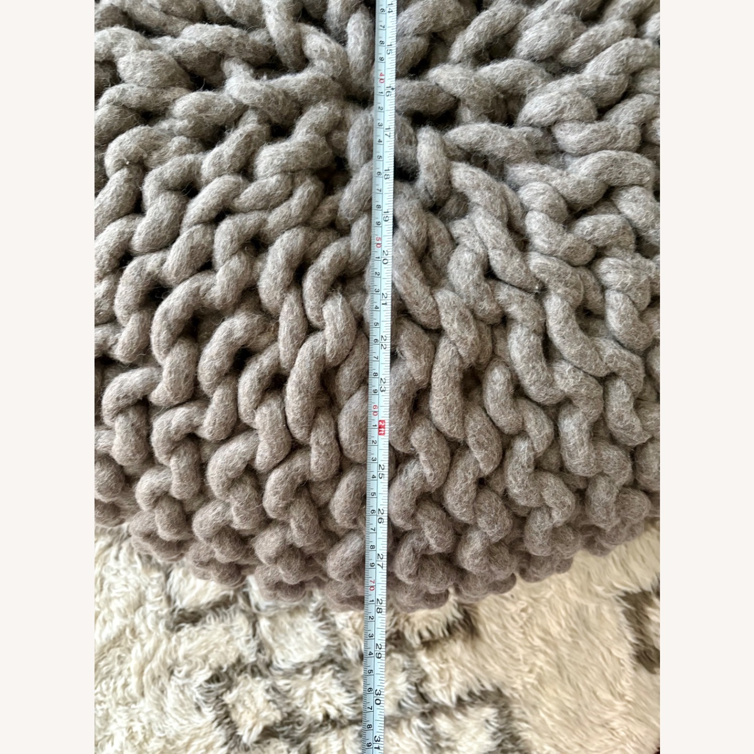 Design Within Reach Wool Urchin Flocks Pouf - image-6