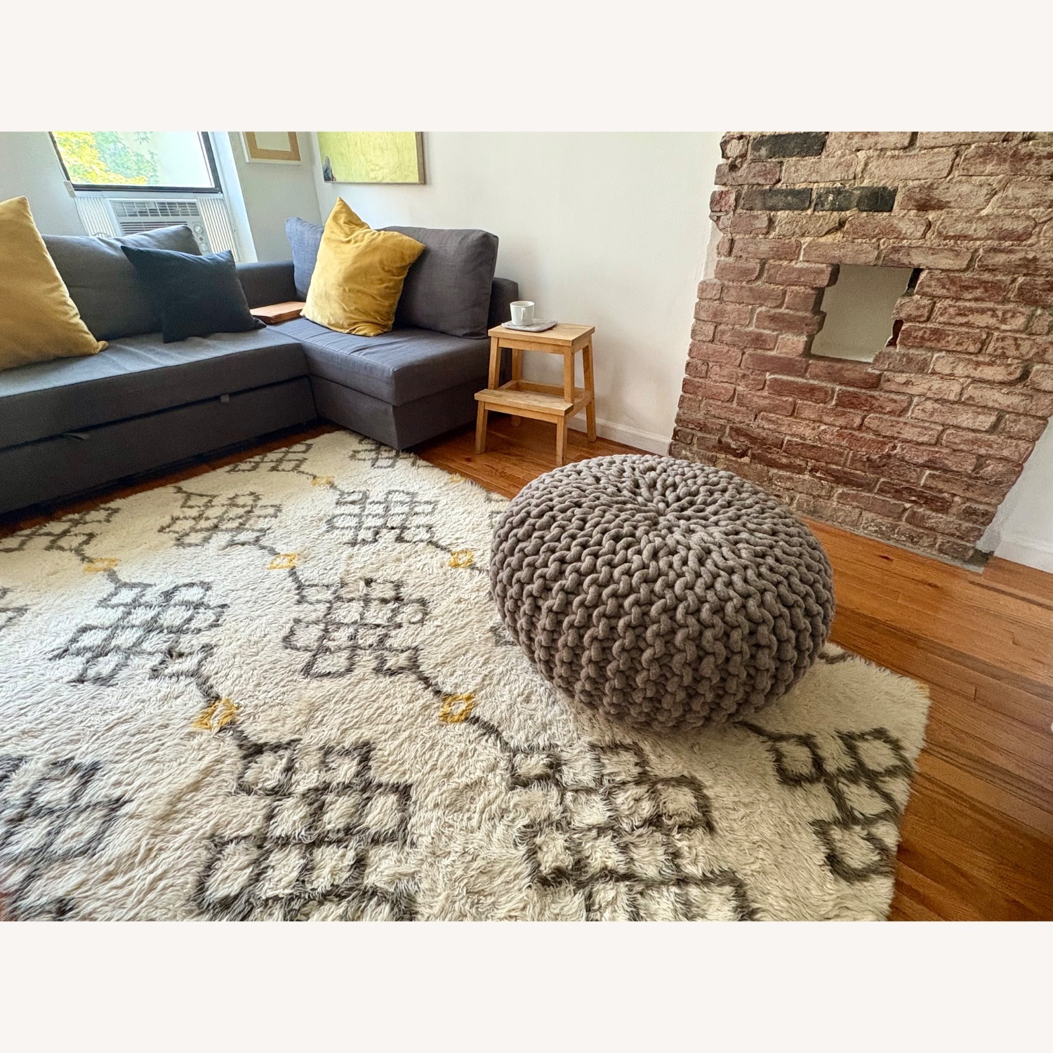 Design Within Reach Wool Urchin Flocks Pouf - image-5