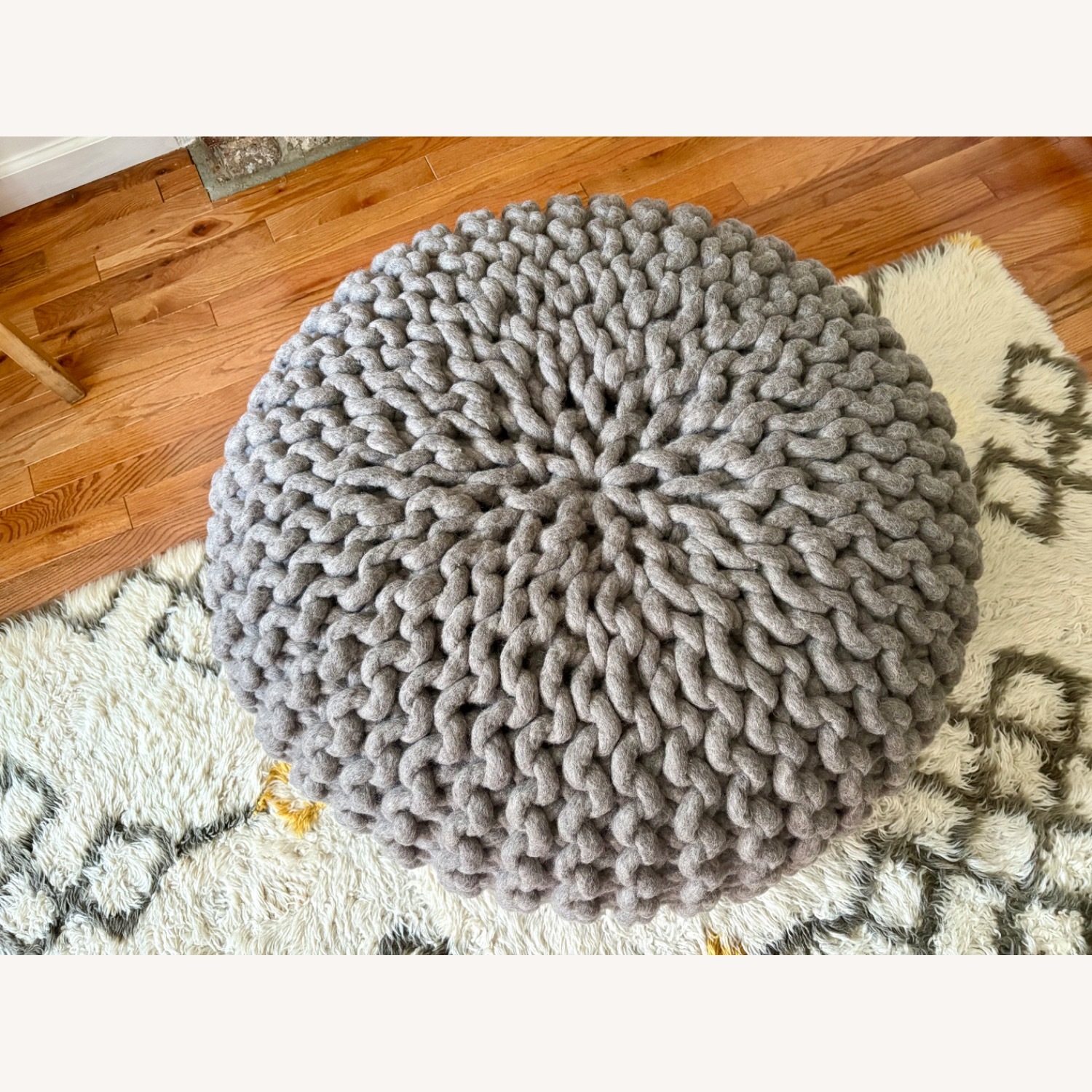 Design Within Reach Wool Urchin Flocks Pouf - image-8