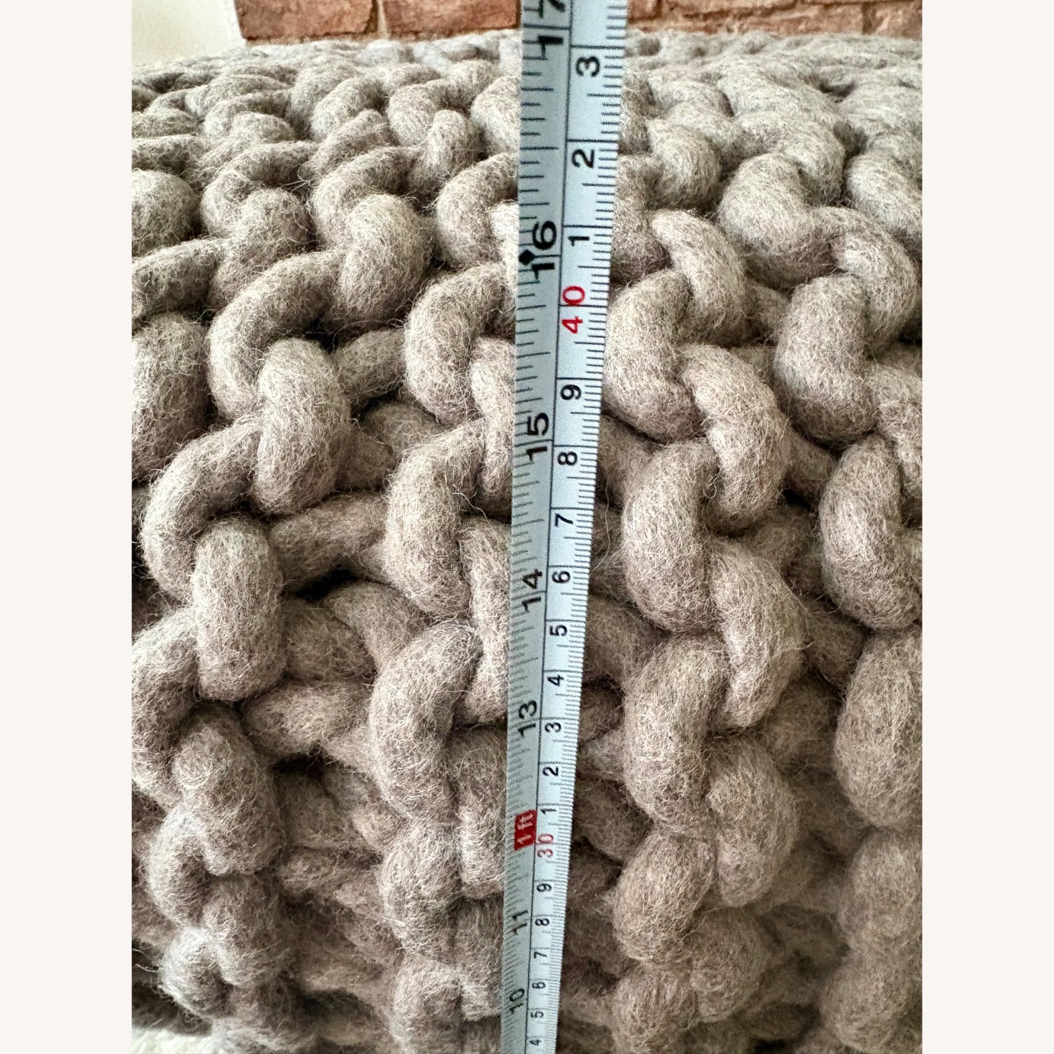 Design Within Reach Wool Urchin Flocks Pouf - image-7