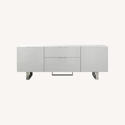 Used Modloft Modern Furniture Eldridge White Media Storage for sale on AptDeco