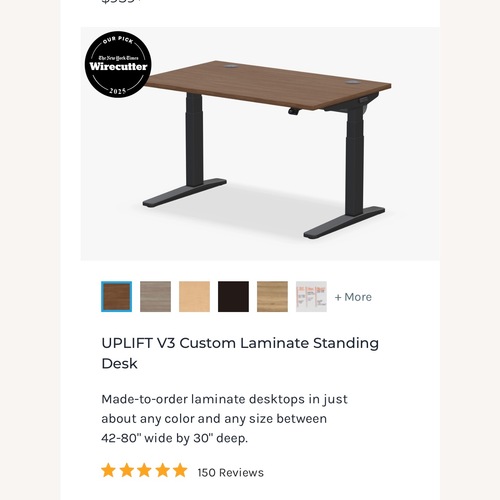 Used Dark Brown Desk for sale on AptDeco