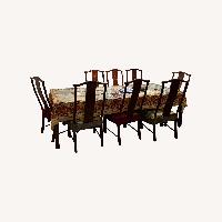Rosewood Decor Inc Dark Brown Wood Dining Table
