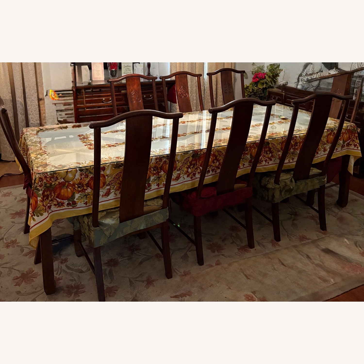 Rosewood Decor Inc Dark Brown Wood Dining Table - image-1