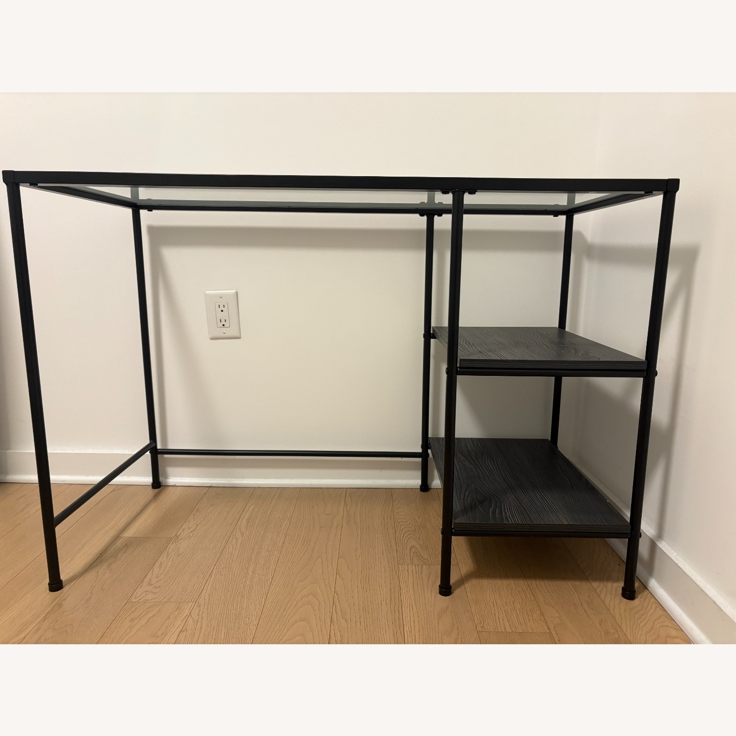 Black Glass Desk - image-1