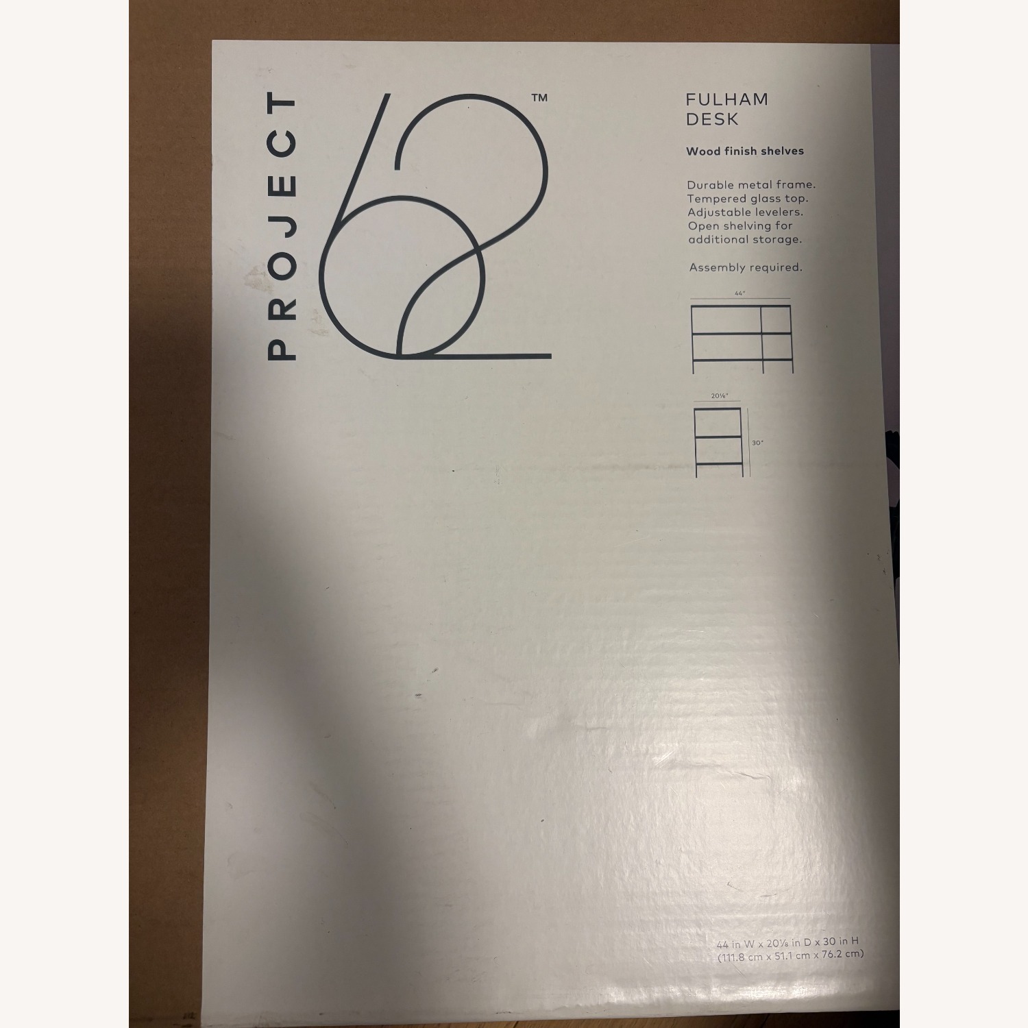 Black Glass Desk - image-2