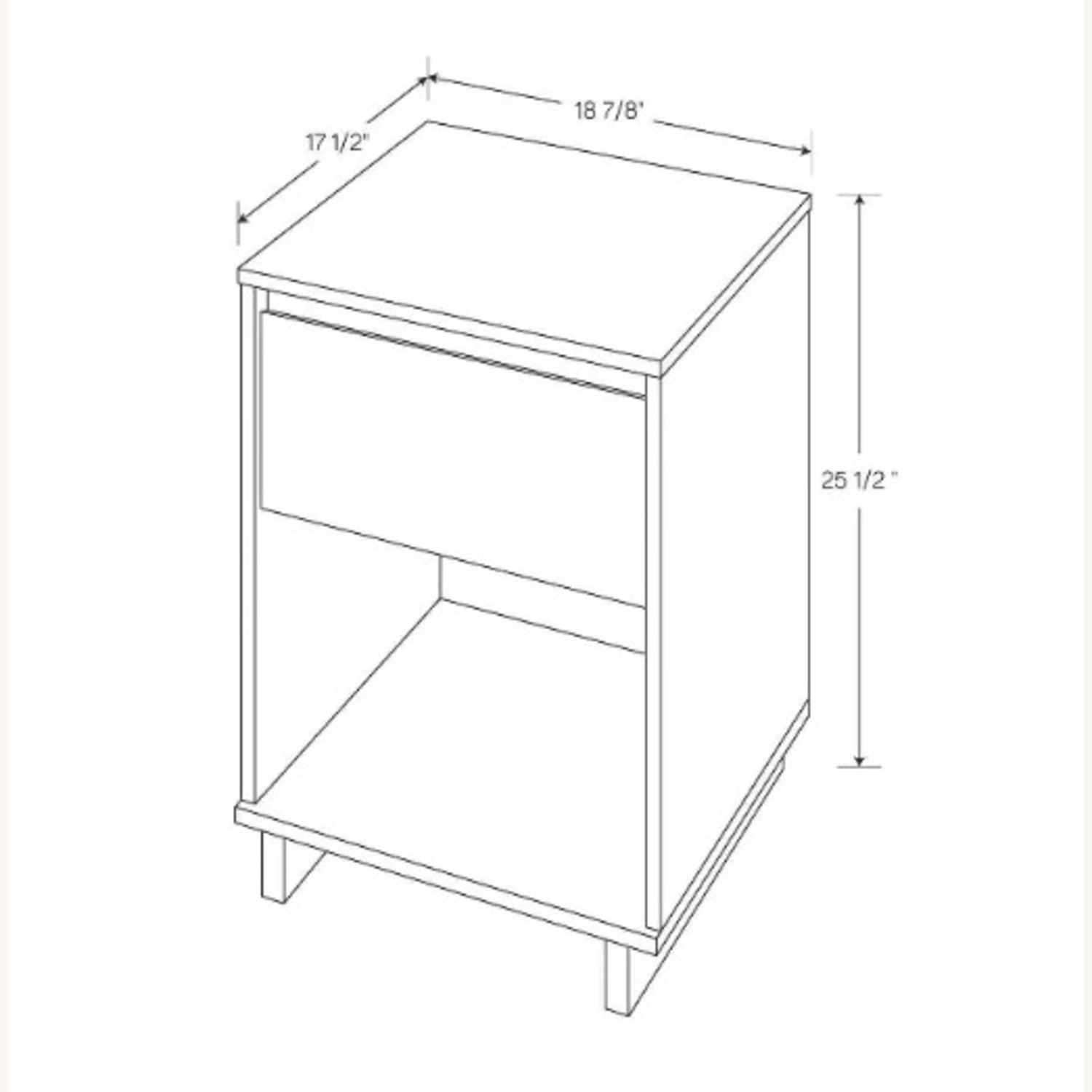 Target White Wood Nightstand - image-4