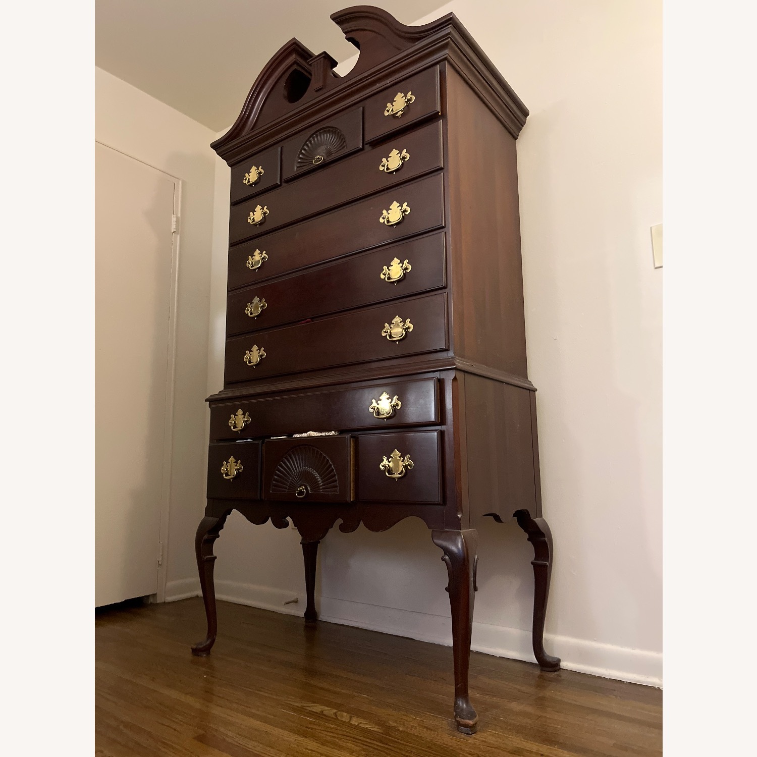 Henkel Harris Dark Brown Wood Dresser - image-1