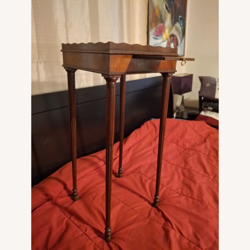 Used Baker Furniture Dark Brown Wood Coffee Table for sale on AptDeco