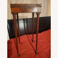 Baker Furniture Dark Brown Wood Coffee Table