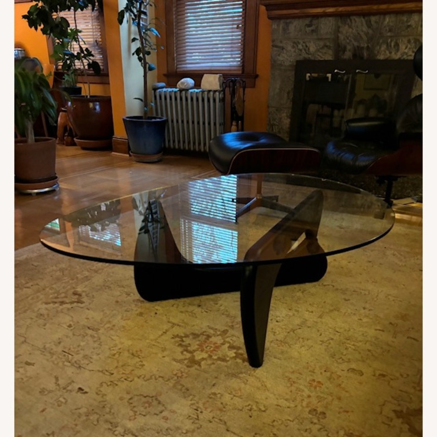 Herman Miller Style Black Glass Coffee Table - image-3