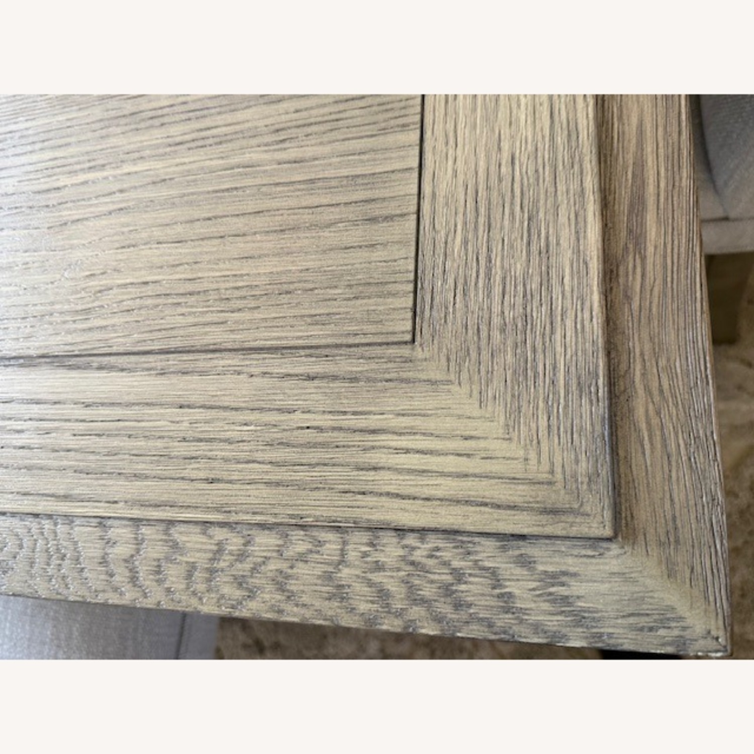 Restoration Hardware Light Gray Wood Dining Table - image-4